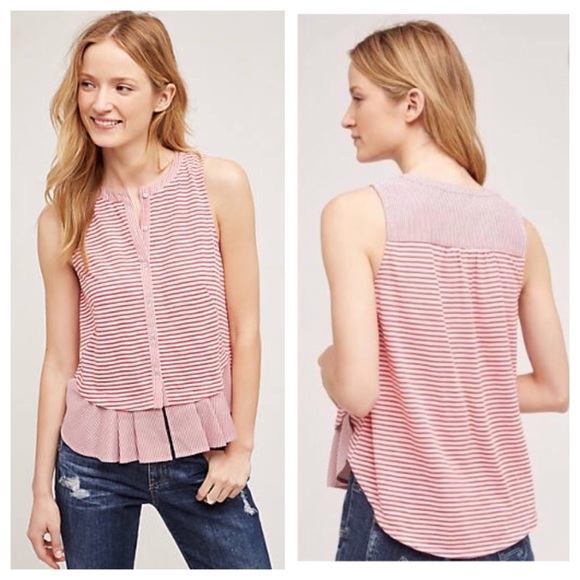 Anthropologie Tops - Anthropologie Meadow Rue Fenella Tank Stripe